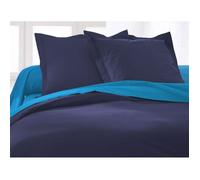 Taie d'oreiller bleu foncé 100% coton 75x75