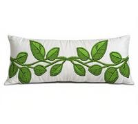 Taie d'oreiller 40 x 145 cm Blanc Housses de Coussin de Positionnement Latéral Doux Velours Améliorer Sommeil Qualité Feuille Taie de Traversin 145 cm d’Allaitement Idéal Protege Oreiller B-7583
