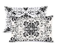 Taie d'oreiller 40 x 70 Noir Taie Oreiller 40x70 Lot de 2 Europe du Nord Protege Oreiller Super Doux Taies D'oreillers, Housse de Coussin Protège Oreillers, pour Noël Decoration Automne G - 435