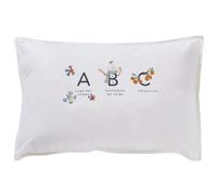 Taie d'oreiller 40x60 cm coton lavé VACANCES D'HIVER Blanc mascarpone
