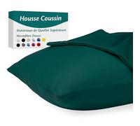 Taie d'oreiller 40x80 Microfibre Premium Lot de 2 Housse Coussin pour Coussins Canapé/Lit Tissu Super Doux Resistant et Lavable Hypoallergénique Anti-Acariens avec Fermeture éclair Invisible