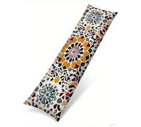 Taie d'oreiller 50x135 cm Taie de Traversin Lot de 1 Maroc Housse de Coussin Moderne Body Pillow, pour Coussins Canapé/Lit Tissu Doux Velour Oreiller de Corps avec Fermeture éclair Invisible B1-532
