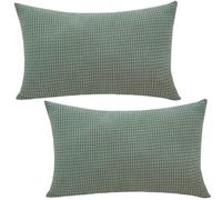 Taie D'oreiller 50x70,40x70,40x60 Rectangulaire Lot De 2 Extensible Housse De Coussin 40x80,60x80 Couverture Oreiller Pour Canapé Maison Salon Chambre Decoration(Matcha Green,40x60 cm (Set of 2))