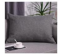 TAIE D'OREILLER 50x70,60x60,60x40,50x50,40x60,Housse Oreiller Cotton Linen Housse de Coussin 40x40,45x45 pour Décorative Chambre Canapé Du Lit avec Éclair Invisible ( Color : Dark Grey , Size : 40x60