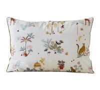 Taie d'oreiller 50x70 cm en 100% coton lavé JUNGLE ENCHANTÉE