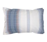 Taie d'oreiller 50x70 cm en 100% percale de coton ESTEBAN bleu