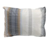 Taie d'oreiller 50x70 cm en 100% percale de coton ESTEBAN gris beige