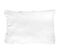 Linnea Taie d'oreiller 50x70 cm en Double Gaze de Coton Cassis Blanc