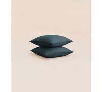 Taie d'oreiller 50x70 cm - Lin fançais et belge - Gris - Respirante et durable - Tediber