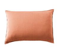 Taie d'oreiller 50x70 cm Lyocell uni LYSANDRE Terracotta