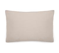 Taie d'oreiller 50x70 cm mousseline de coton MILOS beige naturel