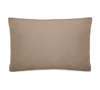 Taie d'oreiller 50x70 cm mousseline de coton MILOS marron camel
