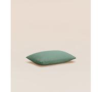 Taie d'oreiller 50x70 cm - Percale de coton - Vert - Résistant et durable - Tediber