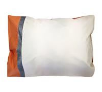 Taie d'oreiller 50x70 cm percale en 100% coton MACASSAR Cognac