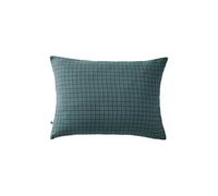OUREA MOTIF - Taie d'Oreiller 50x70cm Gaze de Coton Canard à Petits Carreaux -
