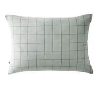 OUREA MOTIF - Taie d'Oreiller 50x70cm Gaze de Coton Eucalyptus à Grnads Carreaux - Altobuy Vert