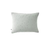 OUREA MOTIF - Taie d'Oreiller 50x70cm Gaze de Coton Eucalyptus à Pois Dorés -