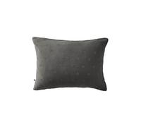 OUREA MOTIF - Taie d'Oreiller 50x70cm Gaze de Coton Granit à Fleurs Ajourées -