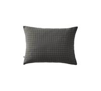 OUREA MOTIF - Taie d'Oreiller 50x70cm Gaze de Coton Granit à Petits Carreaux -
