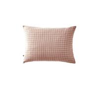Taie d'Oreiller 50x70cm Gaze de Coton Guimauve à Petits Carreaux - OUREA MOTIF -
