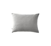 OUREA MOTIF - Taie d'Oreiller 50x70cm Gaze de Coton Nuage à Petits Carreaux -