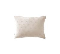Taie d'Oreiller 50x70cm Gaze de Coton Pampa à Fleurs Ajourées - OUREA MOTIF - ALTOBUY Beige G