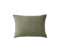 Taie d'Oreiller 50x70cm Gaze de Coton Romarin à Grands Carreaux - OUREA MOTIF -
