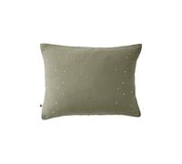 OUREA MOTIF - Taie d'Oreiller 50x70cm Gaze de Coton Romarin à Pois Dorés - Altobuy Vert G