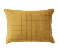 OUREA MOTIF - Taie d'Oreiller 50x70cm Gaze de Coton Safran à Grands Carreaux - Altobuy Jaune