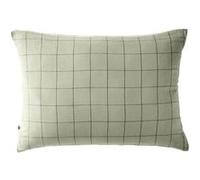 OUREA MOTIF - Taie d'Oreiller 50x70cm Gaze de Coton Vert d'Eau à Grands Carreaux - Altobuy Vert