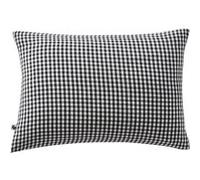 Taie d'Oreiller 50x70cm Gaze de Coton Vichy Coloris Truffe - JOEL -