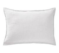 Taie d'Oreiller 50x70cm Lin Lavé Coloris Craie - MARGAUX - ALTOBUY Blanc G