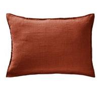 MARGAUX - Taie d'Oreiller 50x70cm Lin Lavé Coloris Paprika - Altobuy Orange G