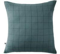 OUREA MOTIF - Taie d'Oreiller 60x60cm Gaze de Coton Canard à Grands Carreaux -