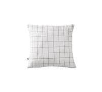 OUREA MOTIF - Taie d'Oreiller 60x60cm Gaze de Coton Chantilly à Grands Carreaux - Altobuy Blanc