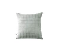 OUREA MOTIF - Taie d'Oreiller 60x60cm Gaze de Coton Eucalyptus à Grands Carreaux -