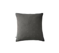 OUREA MOTIF - Taie d'Oreiller 60x60cm Gaze de Coton Granit à Fleurs Ajourées - Altobuy Gris