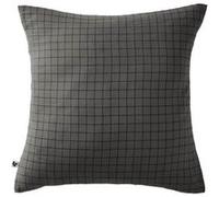 OUREA MOTIF - Taie d'Oreiller 60x60cm Gaze de Coton Granit à Petits Carreaux -