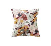 Taie d'Oreiller 60x60cm Gaze de Coton Imprimé Rose Imprimé Floral - SARAH -