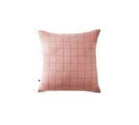 OUREA MOTIF - Taie d'Oreiller 60x60cm Gaze de Coton Rose Pêche à Grands Carreaux - Altobuy Rose