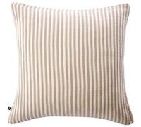 Taie d'oreiller 60x60cm gaze de coton tissé rayé beige - ROMELIA - ALTOBUY Beige