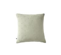 OUREA MOTIF - Taie d'Oreiller 60x60cm Gaze de Coton Vert d'Eau à Fleurs Ajourées -