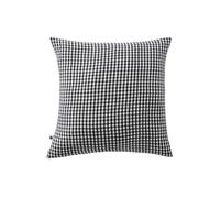 AltoBuy Joel - Taie d'oreiller 60x60cm Gaze de Coton Vichy Coloris Truffe