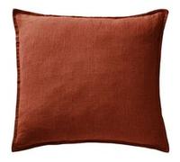Taie d'Oreiller 60x60cm Lin Lavé Coloris Paprika - MARGAUX - ALTOBUY Rouge G