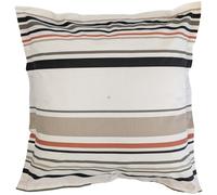 Taie d'oreiller 65x65 cm 100% coton HUGO beige/corail