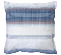 Taie d'oreiller 65x65 cm en 100% percale de coton ESTEBAN bleu