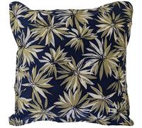 Taie d'oreiller 65x65 cm en 100% percale de coton EVERLY bleu encre