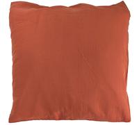Linnea Taie d'oreiller 65x65 cm Gaze de Coton Cassis Rouge Terracotta