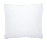 Taie d'oreiller 65x65 cm mousseline de coton MILOS blanc neige