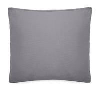 Taie d'oreiller 65x65 cm mousseline de coton MILOS gris cendre